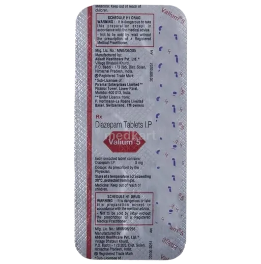 valium 5mg tablet 10's